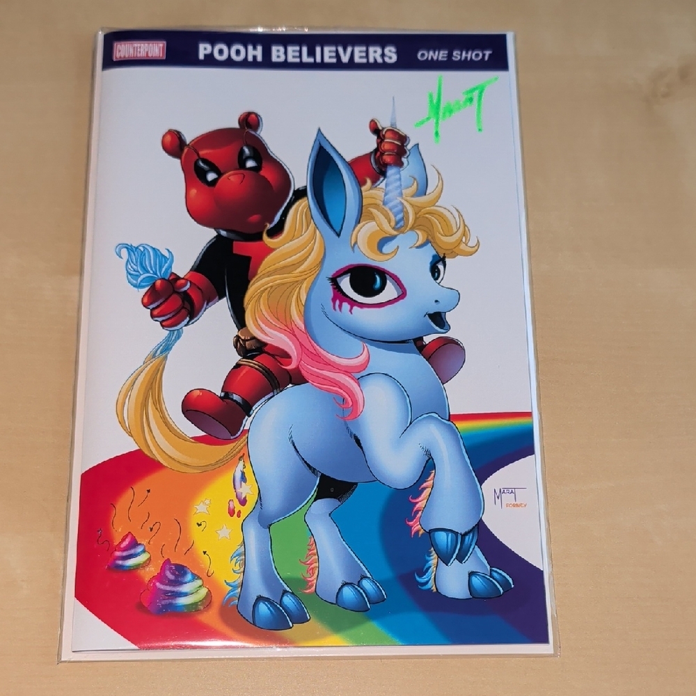 Do You Pooh? Pooh Believers My Little Pony SIGNED BY Marat w/COA NM